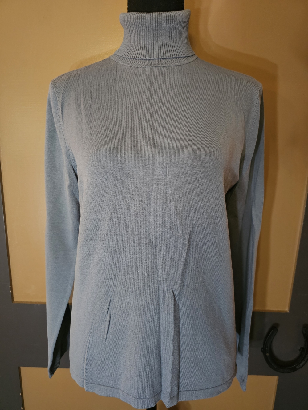 august silk  Gray/Blue Turtleneck Sweater 🌸 NEW!